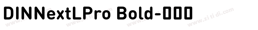 DINNextLPro Bold字体转换